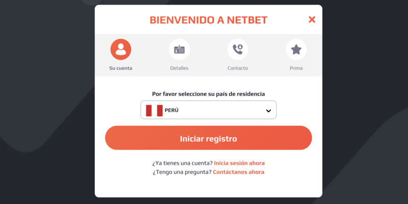 NetBet Registro