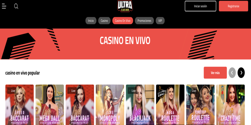 Ultra Casino en vivo